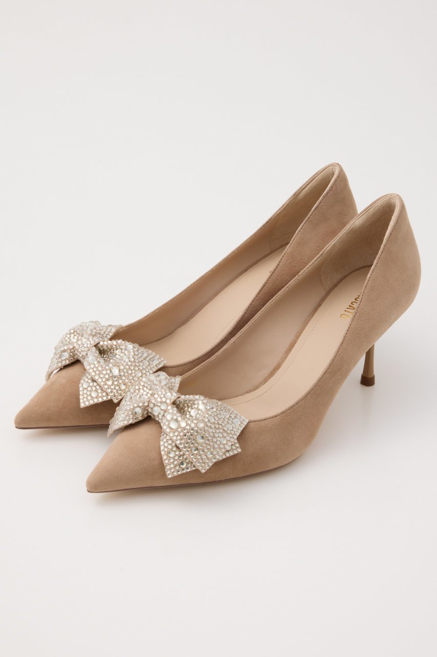 【スタッカート/STACCATO】のグリタリングリボンパンプス インテリア・キッズ・メンズ・レディースファッション・服の通販 founy(ファニー) 　ファッション　Fashion　レディースファッション　Fashion for Women　エレガント 上品　Elegant　スタイリッシュ　Stylish, Fashionable　ストーン　Stone, Gem-Like　リボン　Ribbon, Bow　ダークアプリコット|ID: prp329100004606380 ipo3291000000034939794