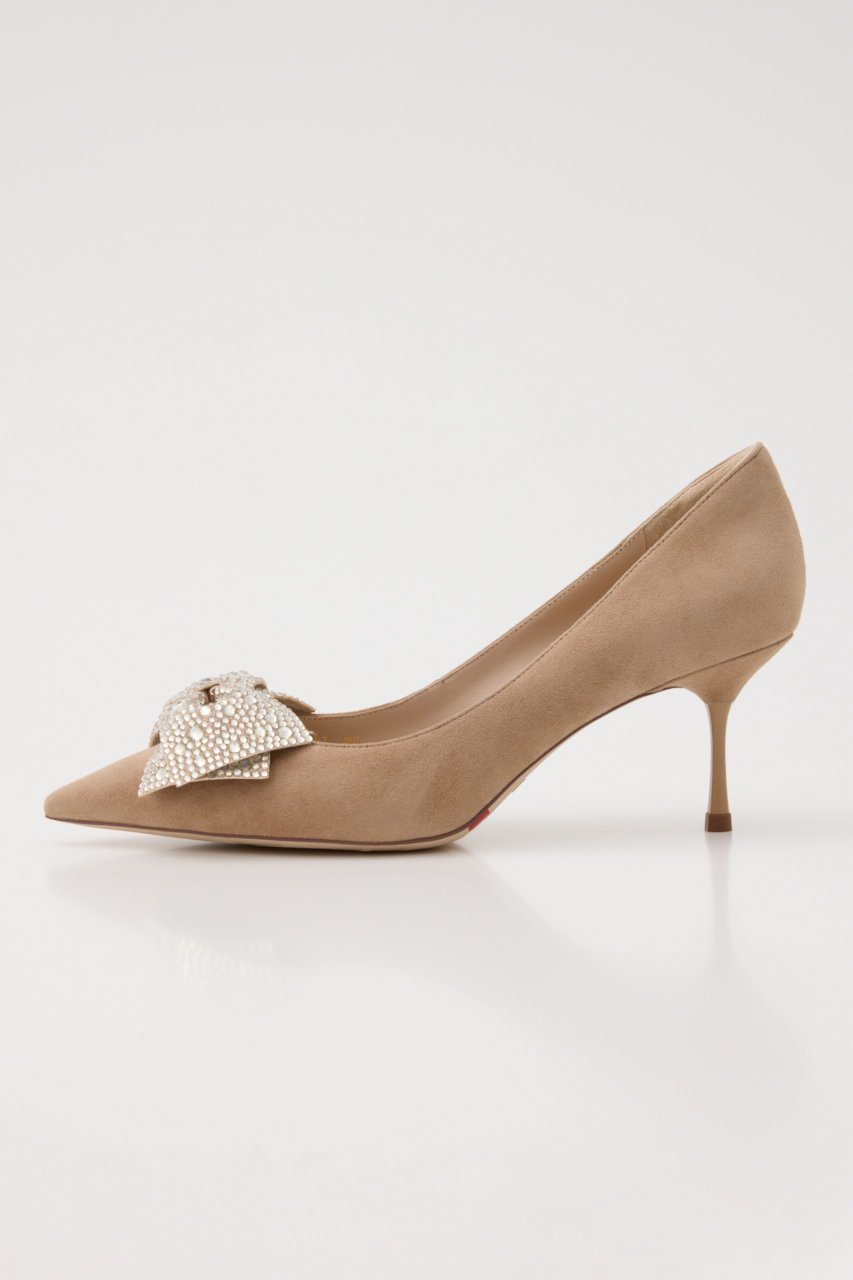 【スタッカート/STACCATO】のグリタリングリボンパンプス 人気、トレンドファッション・服の通販 founy(ファニー) 　ファッション　Fashion　レディースファッション　Fashion for Women　エレガント 上品　Elegant　スタイリッシュ　Stylish, Fashionable　ストーン　Stone, Gem-Like　リボン　Ribbon, Bow　other-2|ID: prp329100004606380 ipo3291000000034939795