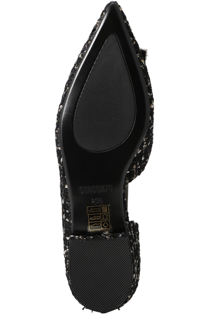 【スタッカート/STACCATO】のエフィサイドカットフラットパンプス 人気、トレンドファッション・服の通販 founy(ファニー) 　ファッション　Fashion　レディースファッション　Fashion for Women　エレガント 上品　Elegant　サマー　Summer, Summer Style　ストーン　Stone, Gem-Like　ツイード　Twill, Twill Weave　春　Spring　other-5|ID: prp329100004606381 ipo3291000000034939808