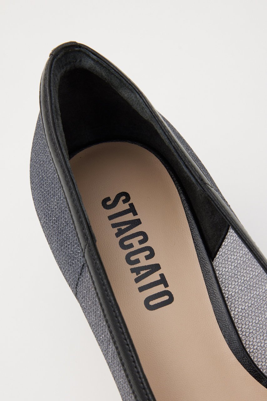 【スタッカート/STACCATO】のラメッシュローヒールパンプス 人気、トレンドファッション・服の通販 founy(ファニー) 　ファッション　Fashion　レディースファッション　Fashion for Women　エレガント 上品　Elegant　スタイリッシュ　Stylish, Fashionable　リボン　Ribbon, Bow　other-8|ID: prp329100004606383 ipo3291000000032859847