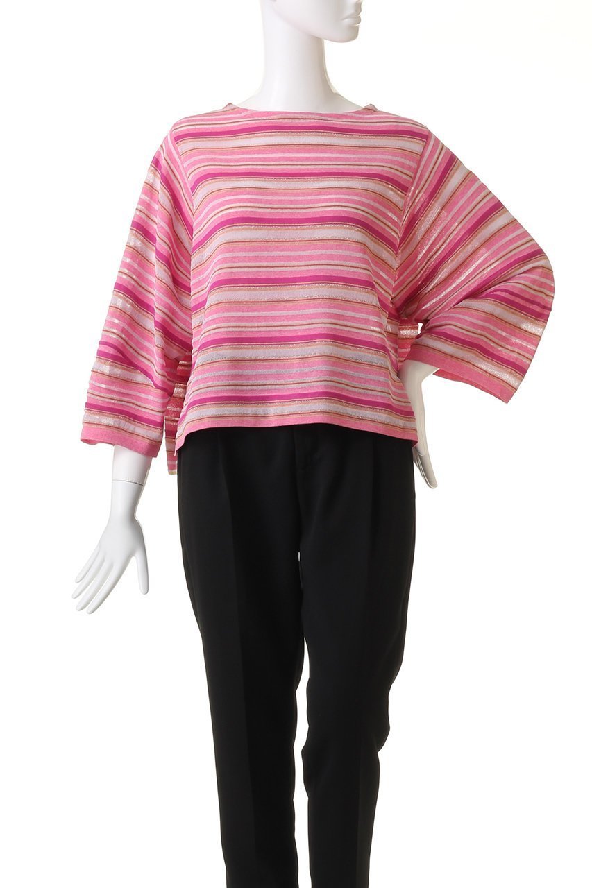 【ハウス オブ ロータス/HOUSE OF LOTUS】のドライコットンマルチボーダー 人気、トレンドファッション・服の通販 founy(ファニー) 　ファッション　Fashion　レディースファッション　Fashion for Women　トップス・カットソー　Cut & Sew Tops　シャツ・ブラウス・オフィスカジュアル　Elegant Blouses & Button-Ups　ロングTシャツ・Tシャツ　Longline T-Shirts & Tees　カットソー・ベーシックTシャツ　Cut-and-Sewn Tops / Stretch Tees & Basics　エスニック　Ethnic Style　シアー　Sheer, See-Through　スリーブ　Sleeve, Long Sleeve / Short Sleeve　フェミニン　Feminine, Girly　ボーダー　Border, Stripe　ロング　Long, Long-Length　夏　Summer　春　Spring　other-2|ID: prp329100004606443 ipo3291000000032862814