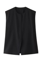 【スタニングルアー/STUNNING LURE】のバックフラップシャツ 人気、トレンドファッション・服の通販 founy(ファニー) ファッション Fashion レディースファッション Fashion for Women トップス・カットソー Cut & Sew Tops キャミソール&ノースリーブ Camisoles & Sleeveless Tops シャツ・ブラウス・オフィスカジュアル Elegant Blouses & Button-Ups バッグ Bags シンプル Simple, Minimal スリット Slit, Slit Detail ノースリーブ Sleeveless, No-Sleeve フロント Front, Front Design エレガント 上品 Elegant thumbnail ブラック|ID: prp329100004606457 ipo3291000000032863795
