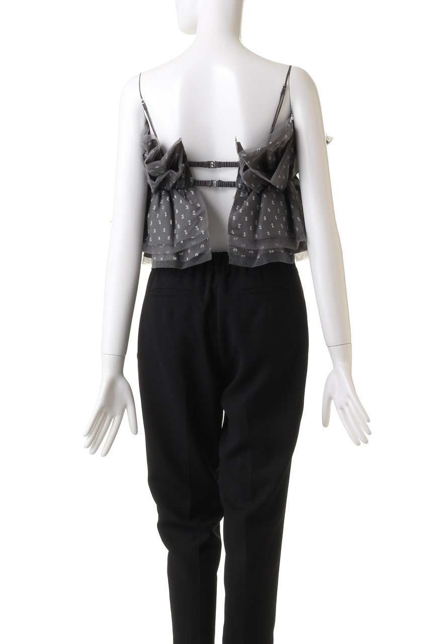【プランク プロジェクト/PRANK PROJECT】のドットジャガードビスチェ / Dot Jacquard Bustier 人気、トレンドファッション・服の通販 founy(ファニー) 　ファッション　Fashion　レディースファッション　Fashion for Women　トップス・カットソー　Cut & Sew Tops　キャミソール&ノースリーブ　Camisoles & Sleeveless Tops　シャツ・ブラウス・オフィスカジュアル　Elegant Blouses & Button-Ups　ビスチェ　Bustiers & Corset Tops / Layered Bustier Style　インナー　Innerwear　オケージョン　Occasion Wear　カットジャガード　Cut Jacquard　チュール　Tulip, Tulip Motif　デニム　Denim, Jeans Material　ドット　Polka Dot, Dot Pattern　ノースリーブ　Sleeveless, No-Sleeve　other-4|ID: prp329100004606471 ipo3291000000032864394