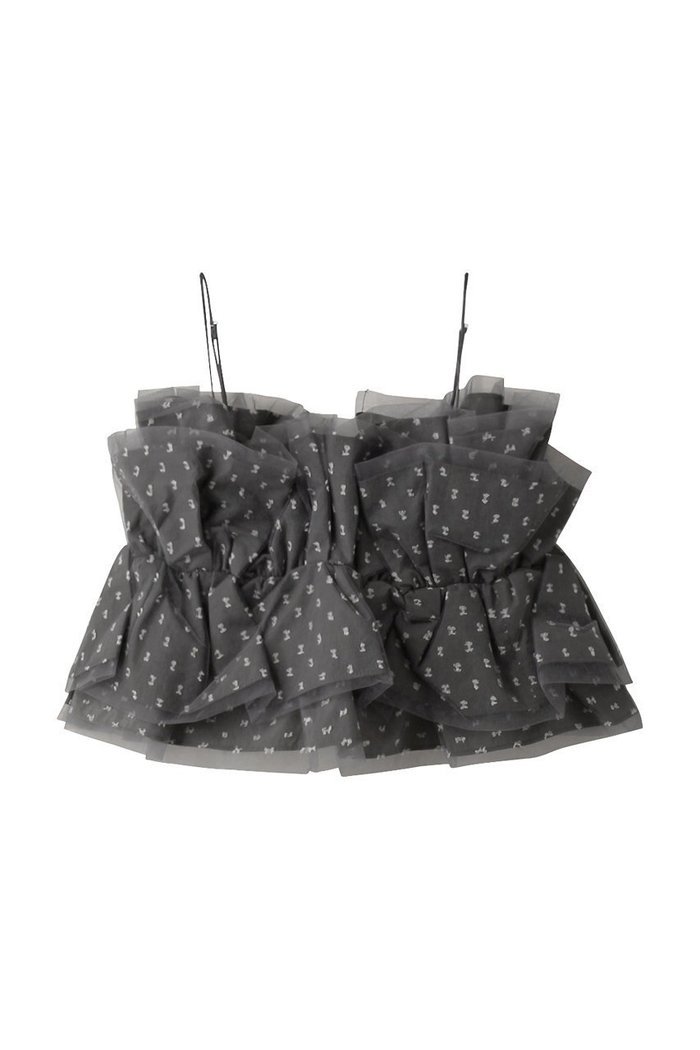 【プランク プロジェクト/PRANK PROJECT】のドットジャガードビスチェ / Dot Jacquard Bustier インテリア・キッズ・メンズ・レディースファッション・服の通販 founy(ファニー) https://founy.com/ ファッション Fashion レディースファッション Fashion for Women トップス・カットソー Cut & Sew Tops キャミソール&ノースリーブ Camisoles & Sleeveless Tops シャツ・ブラウス・オフィスカジュアル Elegant Blouses & Button-Ups ビスチェ Bustiers & Corset Tops / Layered Bustier Style インナー Innerwear オケージョン Occasion Wear カットジャガード Cut Jacquard チュール Tulip, Tulip Motif デニム Denim, Jeans Material ドット Polka Dot, Dot Pattern ノースリーブ Sleeveless, No-Sleeve |ID: prp329100004606471 ipo3291000000035837806