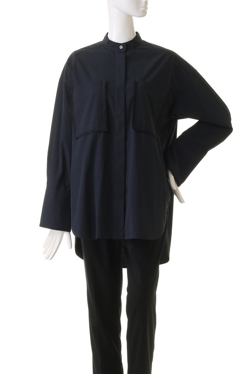 【ハウス オブ ロータス/HOUSE OF LOTUS】のブロードブランケットステッチシャツ 人気、トレンドファッション・服の通販 founy(ファニー) 　ファッション　Fashion　レディースファッション　Fashion for Women　トップス・カットソー　Cut & Sew Tops　シャツ・ブラウス・オフィスカジュアル　Elegant Blouses & Button-Ups　カフス　Cuff Design　スリーブ　Sleeve, Long Sleeve / Short Sleeve　ブランケット　Blanket, Throw Blanket　ブロード　Broadcloth, Fine Cotton　ポケット　Pocket, Pocket Detail　ロング　Long, Long-Length　other-2|ID: prp329100004606475 ipo3291000000032864421