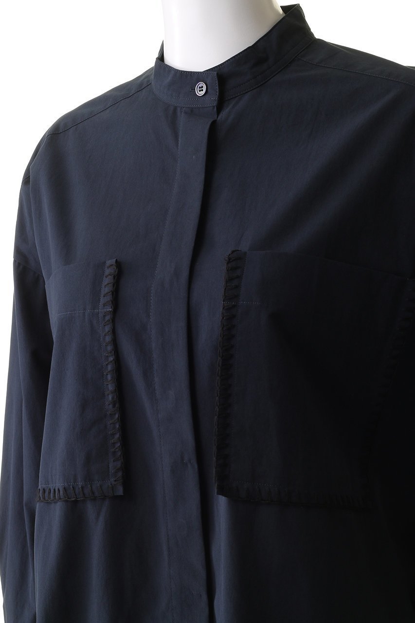 【ハウス オブ ロータス/HOUSE OF LOTUS】のブロードブランケットステッチシャツ 人気、トレンドファッション・服の通販 founy(ファニー) 　ファッション　Fashion　レディースファッション　Fashion for Women　トップス・カットソー　Cut & Sew Tops　シャツ・ブラウス・オフィスカジュアル　Elegant Blouses & Button-Ups　カフス　Cuff Design　スリーブ　Sleeve, Long Sleeve / Short Sleeve　ブランケット　Blanket, Throw Blanket　ブロード　Broadcloth, Fine Cotton　ポケット　Pocket, Pocket Detail　ロング　Long, Long-Length　other-5|ID: prp329100004606475 ipo3291000000034955578