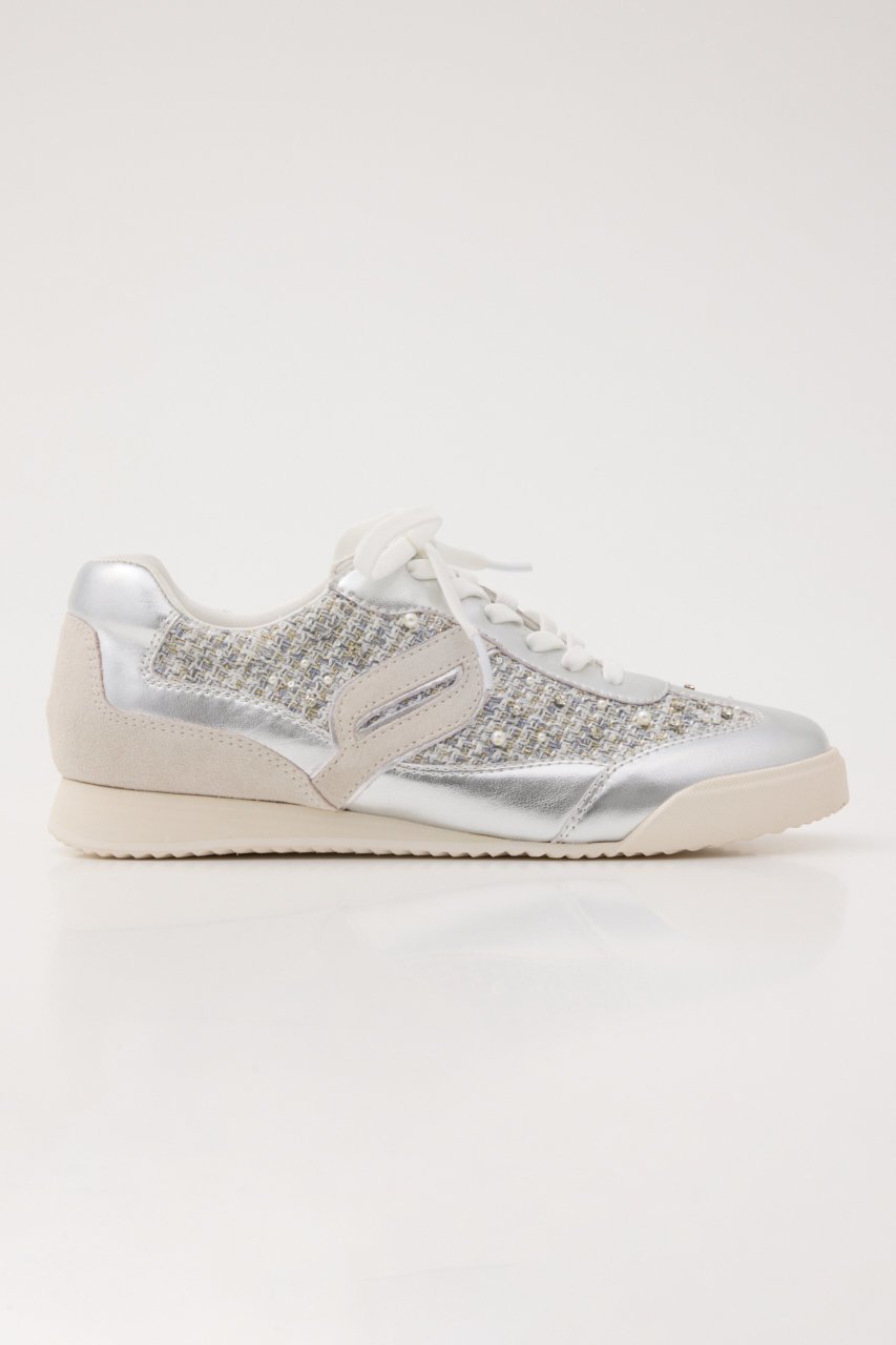 【スタッカート/STACCATO】のマデリーンMIXスニーカー 人気、トレンドファッション・服の通販 founy(ファニー) 　ファッション　Fashion　レディースファッション　Fashion for Women　クリスタル　Crystal, Swarovski　ストーン　Stone, Gem-Like　スニーカー　Sneakers, Trainers　ツイード　Twill, Twill Weave　パール　Pearl, Pearl Accent　other-4|ID: prp329100004606503 ipo3291000000034940082