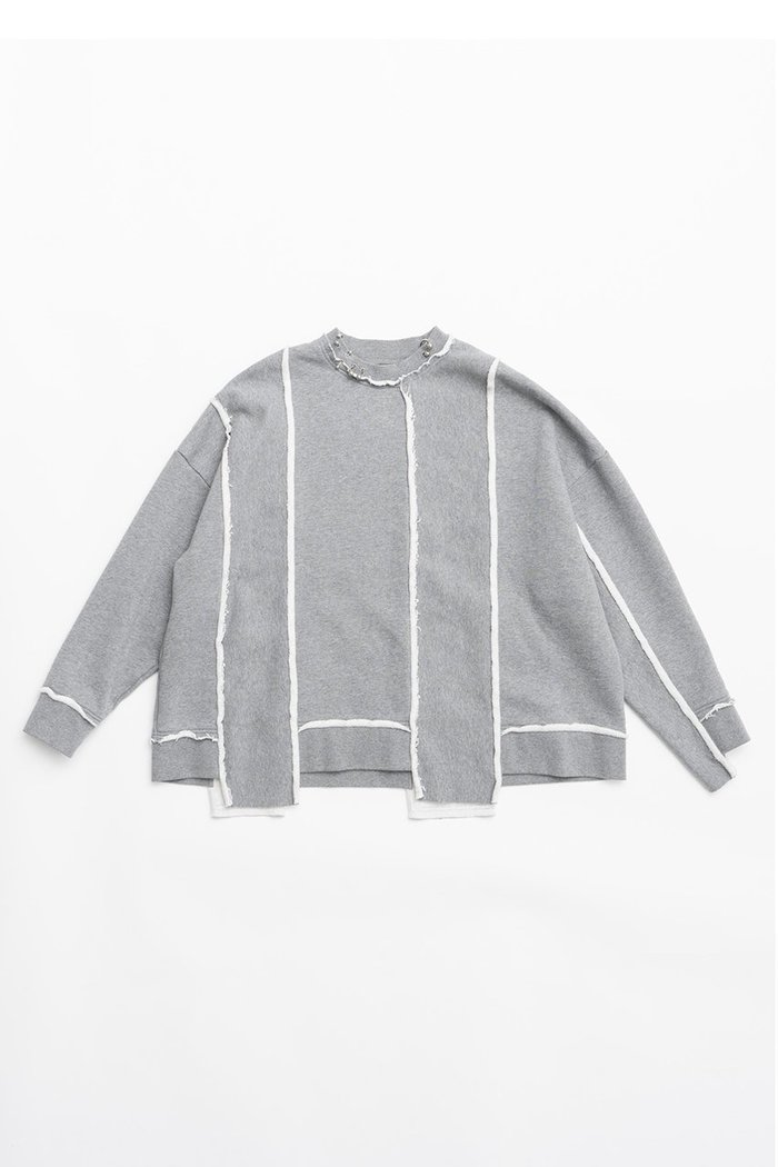 【プランク プロジェクト/PRANK PROJECT】のピアッシングスウェットトップ/Piercing Sweatshirt Top インテリア・キッズ・メンズ・レディースファッション・服の通販 founy(ファニー) https://founy.com/ ファッション Fashion レディースファッション Fashion for Women トップス・カットソー Cut & Sew Tops シャツ・ブラウス・オフィスカジュアル Elegant Blouses & Button-Ups レディースパーカー・カジュアルフーディー Casual Hoodies & Sweatshirts ロングTシャツ・Tシャツ Longline T-Shirts & Tees スウェット・クルーネックトップス Sweatshirts & Crewnecks / Relaxed Fit Sweat Tops カットソー・ベーシックTシャツ Cut-and-Sewn Tops / Stretch Tees & Basics セットアップ Set-Up, Coordinated Outfit |ID: prp329100004606551 ipo3291000000032867813