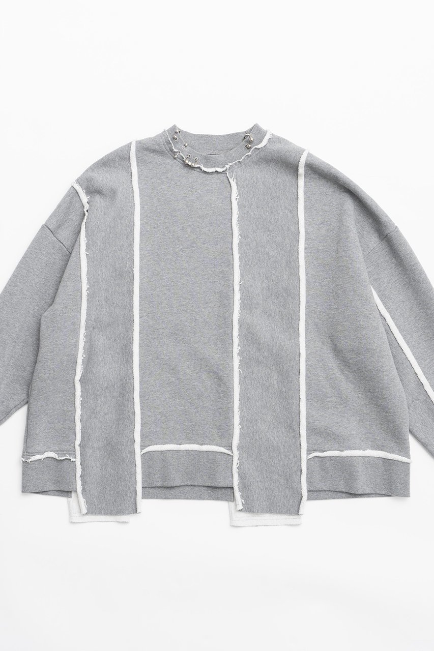 【プランク プロジェクト/PRANK PROJECT】のピアッシングスウェットトップ/Piercing Sweatshirt Top 人気、トレンドファッション・服の通販 founy(ファニー) 　ファッション　Fashion　レディースファッション　Fashion for Women　トップス・カットソー　Cut & Sew Tops　シャツ・ブラウス・オフィスカジュアル　Elegant Blouses & Button-Ups　レディースパーカー・カジュアルフーディー　Casual Hoodies & Sweatshirts　ロングTシャツ・Tシャツ　Longline T-Shirts & Tees　スウェット・クルーネックトップス　Sweatshirts & Crewnecks / Relaxed Fit Sweat Tops　カットソー・ベーシックTシャツ　Cut-and-Sewn Tops / Stretch Tees & Basics　セットアップ　Set-Up, Coordinated Outfit　other-2|ID: prp329100004606551 ipo3291000000032867832
