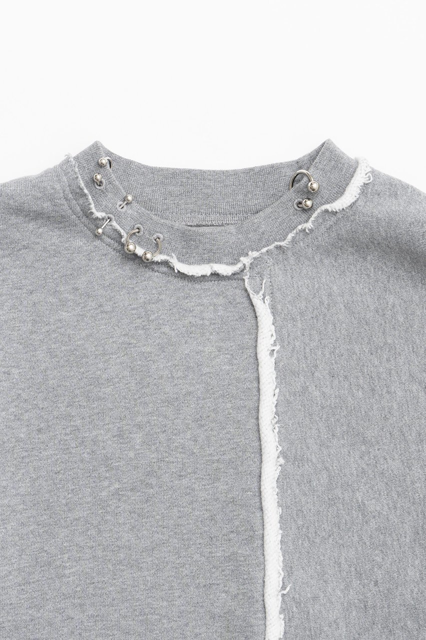 【プランク プロジェクト/PRANK PROJECT】のピアッシングスウェットトップ/Piercing Sweatshirt Top 人気、トレンドファッション・服の通販 founy(ファニー) 　ファッション　Fashion　レディースファッション　Fashion for Women　トップス・カットソー　Cut & Sew Tops　シャツ・ブラウス・オフィスカジュアル　Elegant Blouses & Button-Ups　レディースパーカー・カジュアルフーディー　Casual Hoodies & Sweatshirts　ロングTシャツ・Tシャツ　Longline T-Shirts & Tees　スウェット・クルーネックトップス　Sweatshirts & Crewnecks / Relaxed Fit Sweat Tops　カットソー・ベーシックTシャツ　Cut-and-Sewn Tops / Stretch Tees & Basics　セットアップ　Set-Up, Coordinated Outfit　other-4|ID: prp329100004606551 ipo3291000000032867844