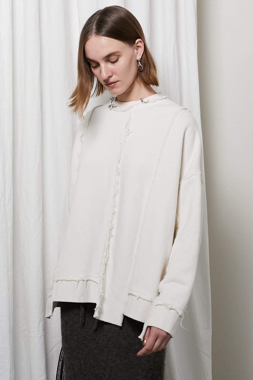 【プランク プロジェクト/PRANK PROJECT】のピアッシングスウェットトップ/Piercing Sweatshirt Top 人気、トレンドファッション・服の通販 founy(ファニー) ファッション Fashion レディースファッション Fashion for Women トップス・カットソー Cut & Sew Tops シャツ・ブラウス・オフィスカジュアル Elegant Blouses & Button-Ups レディースパーカー・カジュアルフーディー Casual Hoodies & Sweatshirts ロングTシャツ・Tシャツ Longline T-Shirts & Tees スウェット・クルーネックトップス Sweatshirts & Crewnecks / Relaxed Fit Sweat Tops カットソー・ベーシックTシャツ Cut-and-Sewn Tops / Stretch Tees & Basics セットアップ Set-Up, Coordinated Outfit other-5|ID: prp329100004606551 ipo3291000000034421232