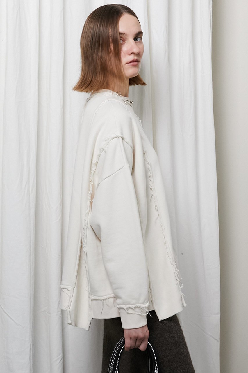 【プランク プロジェクト/PRANK PROJECT】のピアッシングスウェットトップ/Piercing Sweatshirt Top 人気、トレンドファッション・服の通販 founy(ファニー) ファッション Fashion レディースファッション Fashion for Women トップス・カットソー Cut & Sew Tops シャツ・ブラウス・オフィスカジュアル Elegant Blouses & Button-Ups レディースパーカー・カジュアルフーディー Casual Hoodies & Sweatshirts ロングTシャツ・Tシャツ Longline T-Shirts & Tees スウェット・クルーネックトップス Sweatshirts & Crewnecks / Relaxed Fit Sweat Tops カットソー・ベーシックTシャツ Cut-and-Sewn Tops / Stretch Tees & Basics セットアップ Set-Up, Coordinated Outfit other-7|ID: prp329100004606551 ipo3291000000034421234