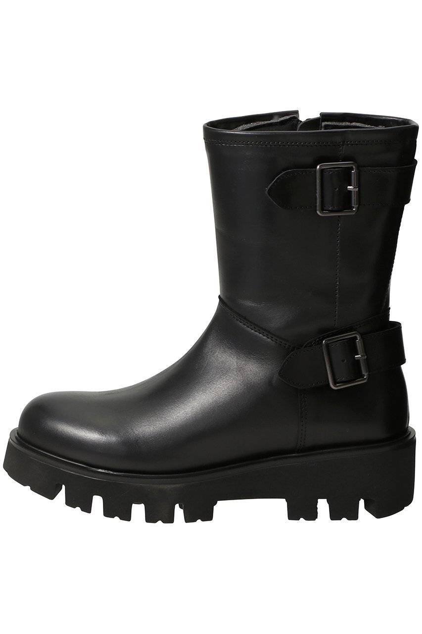 【エスメラルダ/Esmeralda】の【BONTRE】ミドルバイカーブーツ インテリア・キッズ・メンズ・レディースファッション・服の通販 founy(ファニー) 　ファッション　Fashion　レディースファッション　Fashion for Women　クール　Cool, Chic　シルバー　Silver, Metallic Silver　ミドル　Middle Length, Mid Height　エレガント 上品　Elegant　ブラック|ID: prp329100004606584 ipo3291000000034321866