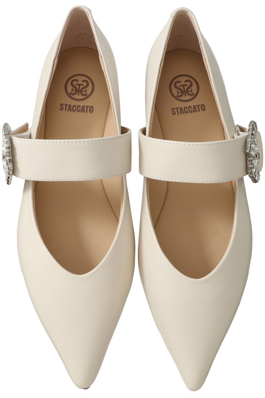 【スタッカート/STACCATO】のディメアポインテッドフラットパンプス インテリア・キッズ・メンズ・レディースファッション・服の通販 founy(ファニー) 　ファッション　Fashion　レディースファッション　Fashion for Women　シューズ　Shoes, Footwear　トレンド　Trend, Trending Now　フラット　Flat, Flat Shoes　エクリュ|ID: prp329100004606596 ipo3291000000032870775