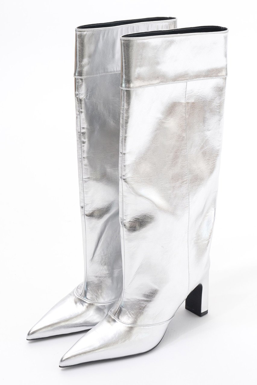 【メゾンスペシャル/MAISON SPECIAL】のLoose Long Boots/ルーズロングブーツ インテリア・キッズ・メンズ・レディースファッション・服の通販 founy(ファニー) 　ファッション　Fashion　レディースファッション　Fashion for Women　ストレート　Straight, Straight Cut　メタリック　Metallic, Shiny Finish　リアル　Real, Realistic　ルーズ　Loose, Oversized　ロング　Long, Long-Length　ワイド　Wide, Wide Fit　SLV(シルバー)|ID: prp329100004606618 ipo3291000000034909013