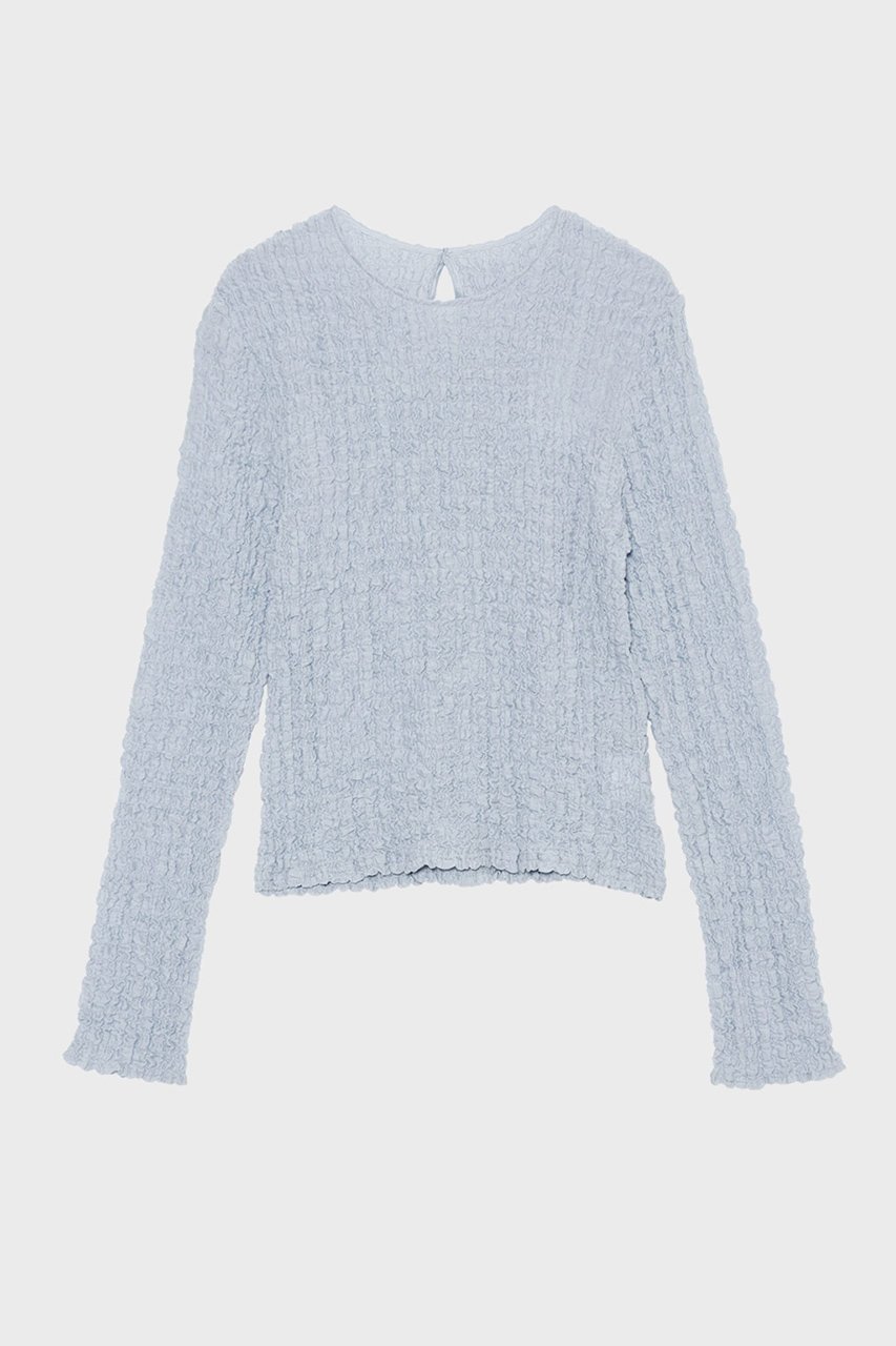 【スタニングルアー/STUNNING LURE】のシュランクレースロンT インテリア・キッズ・メンズ・レディースファッション・服の通販 founy(ファニー) 　ファッション　Fashion　レディースファッション　Fashion for Women　トップス・カットソー　Cut & Sew Tops　シャツ・ブラウス・オフィスカジュアル　Elegant Blouses & Button-Ups　ロングTシャツ・Tシャツ　Longline T-Shirts & Tees　カットソー・ベーシックTシャツ　Cut-and-Sewn Tops / Stretch Tees & Basics　シンプル　Simple, Minimal　スリーブ　Sleeve, Long Sleeve / Short Sleeve　ロング　Long, Long-Length　春　Spring　ライトブルー|ID: prp329100004606641 ipo3291000000032873586