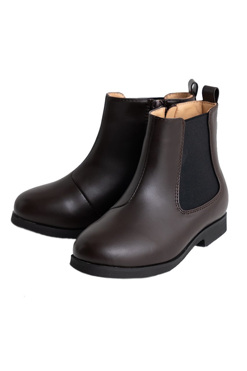 【ポプキンズ/POMPKINS / KIDS】の【KIDS】サイドゴアブーツ ブラウン 19 インテリア・キッズ・メンズ・レディースファッション・服の通販 founy(ファニー) 　ファッション　Fashion　キッズファッション　Fashion for Kids　シューズ　Shoes, Footwear　シンプル　Simple, Minimal　ソックス　Socks, Hosiery　エレガント 上品　Elegant　ブラウン|ID: prp329100004606664 ipo3291000000036191228