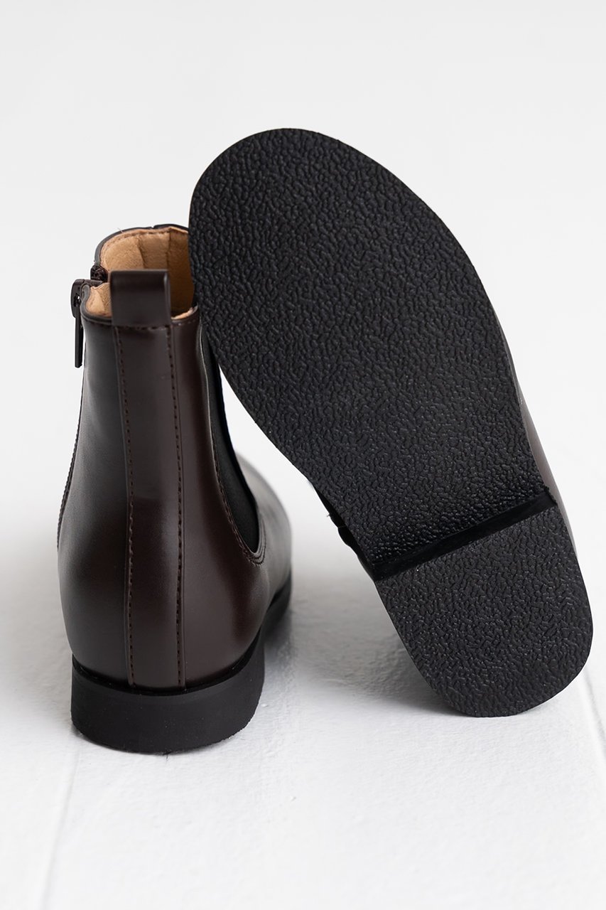 【ポプキンズ/POMPKINS / KIDS】の【KIDS】サイドゴアブーツ ブラウン 19 人気、トレンドファッション・服の通販 founy(ファニー) 　ファッション　Fashion　キッズファッション　Fashion for Kids　シューズ　Shoes, Footwear　シンプル　Simple, Minimal　ソックス　Socks, Hosiery　エレガント 上品　Elegant　other-6|ID: prp329100004606664 ipo3291000000036191233