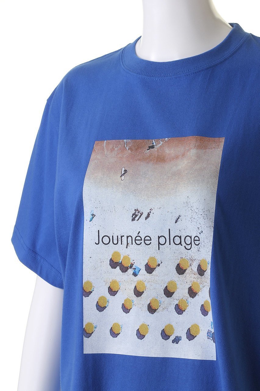 【ハウス オブ ロータス/HOUSE OF LOTUS】のJOURNEE PLAGE Tシャツ 人気、トレンドファッション・服の通販 founy(ファニー) 　ファッション　Fashion　レディースファッション　Fashion for Women　トップス・カットソー　Cut & Sew Tops　シャツ・ブラウス・オフィスカジュアル　Elegant Blouses & Button-Ups　ロングTシャツ・Tシャツ　Longline T-Shirts & Tees　カットソー・ベーシックTシャツ　Cut-and-Sewn Tops / Stretch Tees & Basics　ショート　Short, Short Length　スリーブ　Sleeve, Long Sleeve / Short Sleeve　ビーチ　Beach, Seaside　プリント　Print, Printed Pattern　モチーフ　Motif, Design Theme　other-5|ID: prp329100004606665 ipo3291000000032874611