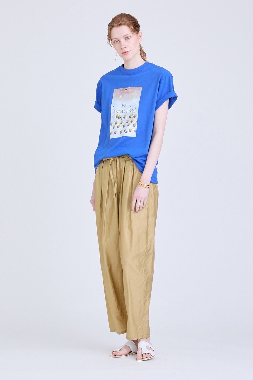 【ハウス オブ ロータス/HOUSE OF LOTUS】のJOURNEE PLAGE Tシャツ 人気、トレンドファッション・服の通販 founy(ファニー) 　ファッション　Fashion　レディースファッション　Fashion for Women　トップス・カットソー　Cut & Sew Tops　シャツ・ブラウス・オフィスカジュアル　Elegant Blouses & Button-Ups　ロングTシャツ・Tシャツ　Longline T-Shirts & Tees　カットソー・ベーシックTシャツ　Cut-and-Sewn Tops / Stretch Tees & Basics　ショート　Short, Short Length　スリーブ　Sleeve, Long Sleeve / Short Sleeve　ビーチ　Beach, Seaside　プリント　Print, Printed Pattern　モチーフ　Motif, Design Theme　other-8|ID: prp329100004606665 ipo3291000000032874626