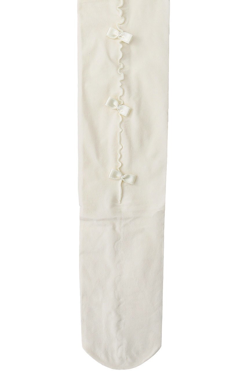 【ポプキンズ/POMPKINS / KIDS】の【KIDS】バックリボンタイツ オフホワイト LL(150-160㎝) 人気、トレンドファッション・服の通販 founy(ファニー) 　ファッション　Fashion　キッズファッション　Fashion for Kids　ガーリー　Girly, Feminine Style　タイツ　Tights, Legwear　フィット　Fit, Slim Fit　ベーシック　Basic, Essential　リボン　Ribbon, Bow　定番　Standard, Basic Item　other-3|ID: prp329100004606684 ipo3291000000036191120