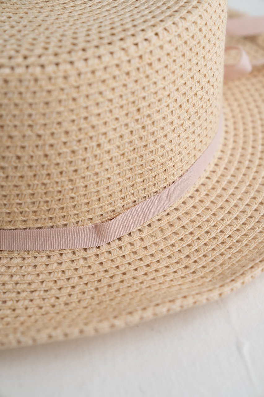 【ポプキンズ/POMPKINS / KIDS】の【KIDS】平天リボンハット ピンク L 人気、トレンドファッション・服の通販 founy(ファニー) 　ファッション　Fashion　キッズファッション　Fashion for Kids　ブレード　Braid, Decorative Trim　メッシュ　Mesh, Net Fabric　リボン　Ribbon, Bow　帽子　Hat, Headwear　other-3|ID: prp329100004606692 ipo3291000000036246501