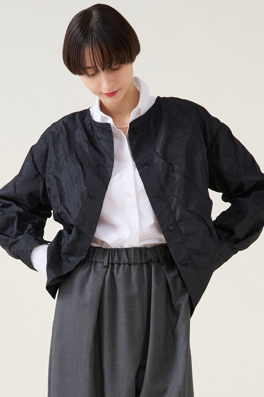 【マルティニーク/martinique】のジャガード2wayプルオーバー(セットアップ可) 人気、トレンドファッション・服の通販 founy(ファニー) 　ファッション　Fashion　レディースファッション　Fashion for Women　トップス・カットソー　Cut & Sew Tops　シャツ・ブラウス・オフィスカジュアル　Elegant Blouses & Button-Ups　カジュアルプルオーバー・ニットトップス　Pullovers & Knit Tops / Casual Pullovers　2026年　2026　おすすめ　Recommended / Our Picks　クラシカル　Classical, Vintage-Inspired　シャーリング　Shirring, Ruched　シンプル　Simple, Minimal　ジャカード／ジャガード　Jacquard, Woven Pattern　スリーブ　Sleeve, Long Sleeve / Short Sleeve　セットアップ　Set-Up, Coordinated Outfit　フロント　Front, Front Design　ペンシル　Pencil, Pencil Skirt　ロング　Long, Long-Length　エレガント 上品　Elegant　夏　Summer　春　Spring　S/S・春夏　SS, Spring/Summer, Warm Season　other-4|ID: prp329100004606702 ipo3291000000034756714