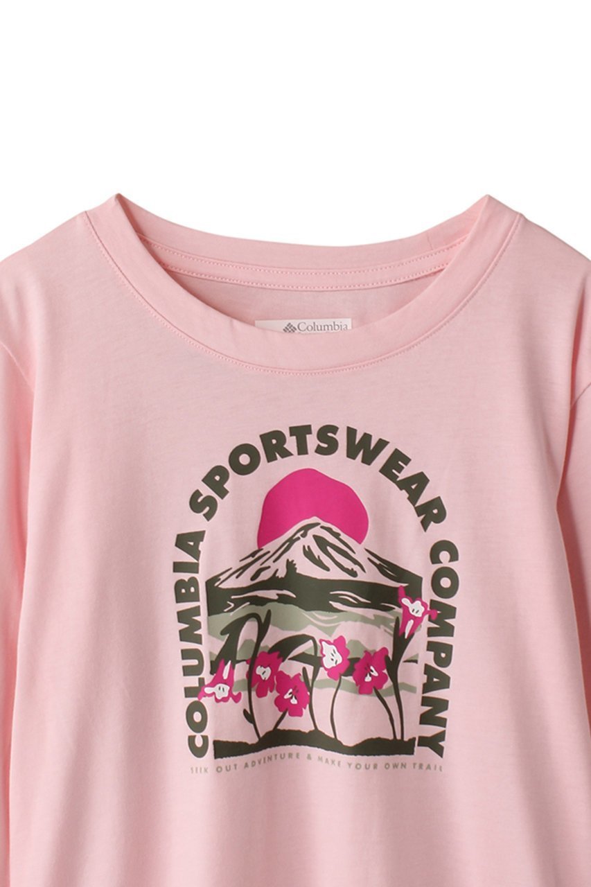 【コロンビア/Columbia / KIDS】の【Kids】ヘーゼルデルヒルロングスリーブグラフィックティー 人気、トレンドファッション・服の通販 founy(ファニー) 　ファッション　Fashion　キッズファッション　Fashion for Kids　トップス・カットソー　Cut & Sew Tops　おすすめ　Recommended / Our Picks　グラフィック　Graphic, Graphic Design　スリーブ　Sleeve, Long Sleeve / Short Sleeve　フェミニン　Feminine, Girly　フォルム　Silhouette, Form　ベーシック　Basic, Essential　ボトム　Bottoms, Lower Wear　ロング　Long, Long-Length　other-3|ID: prp329100004606709 ipo3291000000032876725