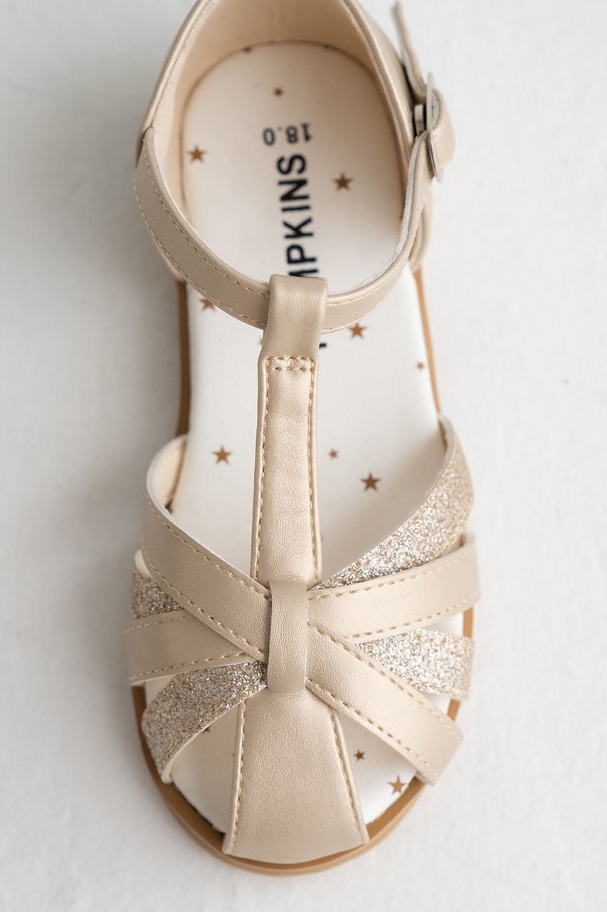 【ポプキンズ/POMPKINS / KIDS】の【KIDS】コンビメッシュサンダル ゴールド 20 人気、トレンドファッション・服の通販 founy(ファニー) 　ファッション　Fashion　キッズファッション　Fashion for Kids　グリッター　Glitter, Sparkle　コンビ　Combo, Combination Style　シューズ　Shoes, Footwear　ソックス　Socks, Hosiery　人気　Popular, Best Seller　今季　This Season, Current Season　夏　Summer　other-3|ID: prp329100004606716 ipo3291000000036191195