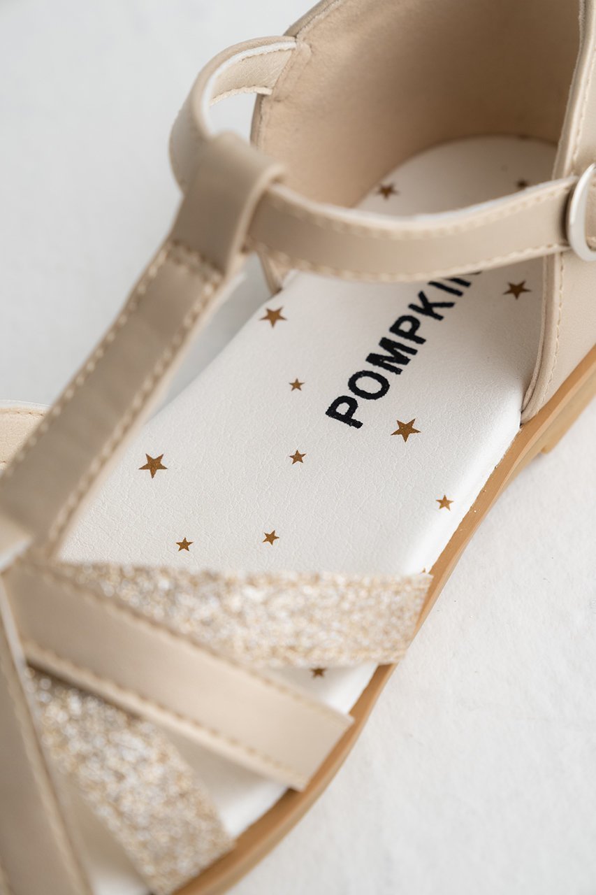 【ポプキンズ/POMPKINS / KIDS】の【KIDS】コンビメッシュサンダル ゴールド 20 人気、トレンドファッション・服の通販 founy(ファニー) 　ファッション　Fashion　キッズファッション　Fashion for Kids　グリッター　Glitter, Sparkle　コンビ　Combo, Combination Style　シューズ　Shoes, Footwear　ソックス　Socks, Hosiery　人気　Popular, Best Seller　今季　This Season, Current Season　夏　Summer　other-4|ID: prp329100004606716 ipo3291000000036191196