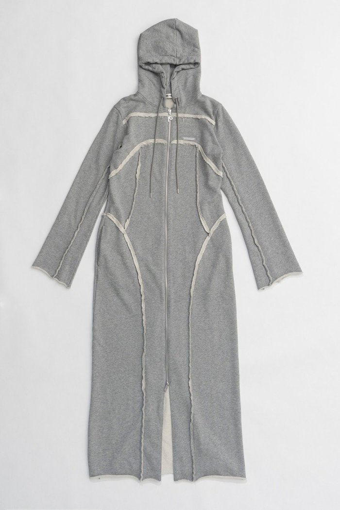 【プランク プロジェクト/PRANK PROJECT】のジップフードスウェットワンピース/Zip Hood Sweatshirt One Piece インテリア・キッズ・メンズ・レディースファッション・服の通販 founy(ファニー) https://founy.com/ ファッション Fashion レディースファッション Fashion for Women ワンピース Dresses チュニック Tunic Tops & Dresses カーディガン Cardigan, Knitwear チュニック Tunic, Long Top フロント Front, Front Design ロング Long, Long-Length ヴィンテージ Vintage Style 切替 Switching, Contrast Panel 羽織 Haori, Light Jacket |ID: prp329100004606719 ipo3291000000032876978