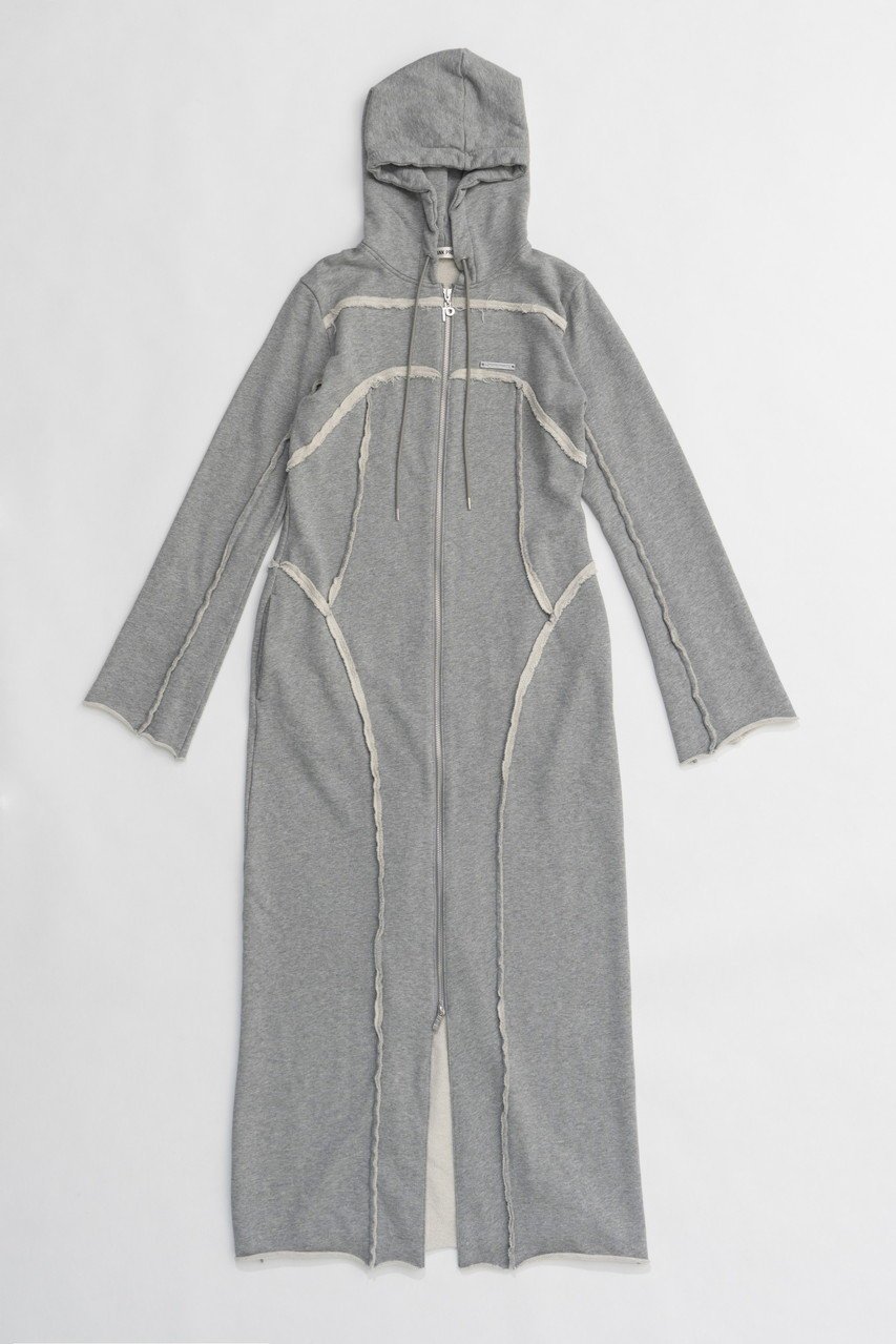 【プランク プロジェクト/PRANK PROJECT】のジップフードスウェットワンピース/Zip Hood Sweatshirt One Piece 人気、トレンドファッション・服の通販 founy(ファニー) 　ファッション　Fashion　レディースファッション　Fashion for Women　ワンピース　Dresses　チュニック　Tunic Tops & Dresses　カーディガン　Cardigan, Knitwear　チュニック　Tunic, Long Top　フロント　Front, Front Design　ロング　Long, Long-Length　ヴィンテージ　Vintage Style　切替　Switching, Contrast Panel　羽織　Haori, Light Jacket　 other-1|ID: prp329100004606719 ipo3291000000032876978