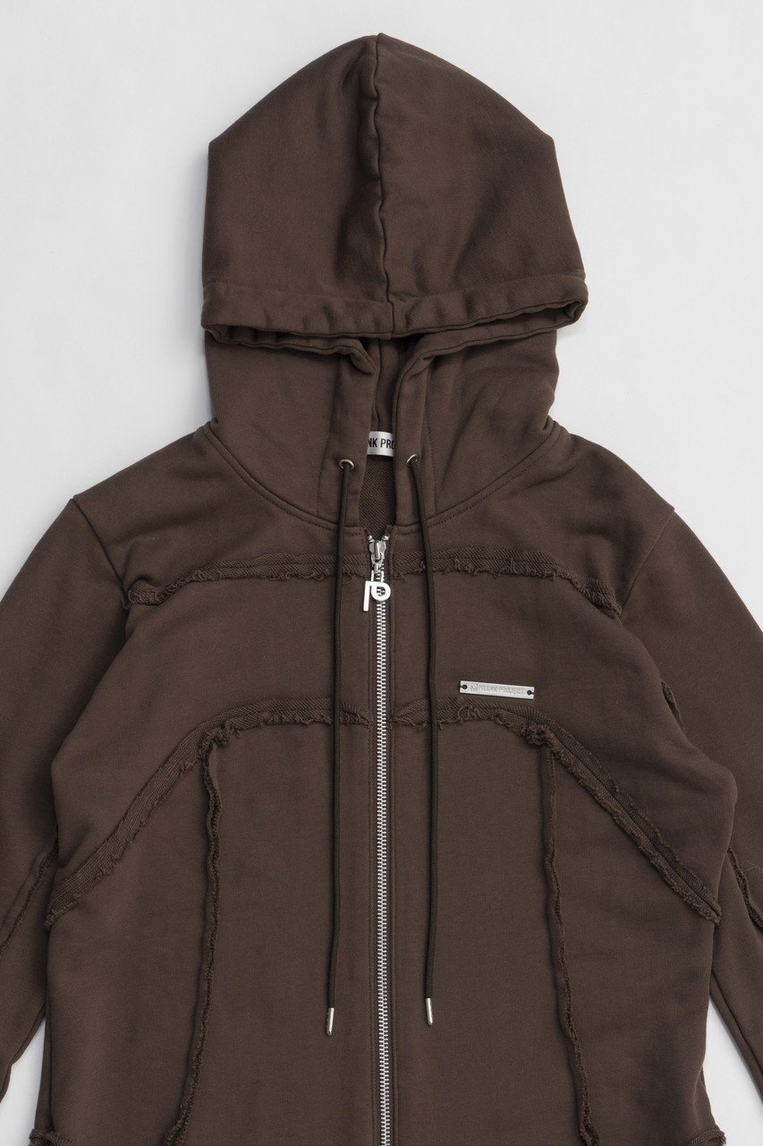 【プランク プロジェクト/PRANK PROJECT】のジップフードスウェットワンピース/Zip Hood Sweatshirt One Piece 人気、トレンドファッション・服の通販 founy(ファニー) 　ファッション　Fashion　レディースファッション　Fashion for Women　ワンピース　Dresses　チュニック　Tunic Tops & Dresses　カーディガン　Cardigan, Knitwear　チュニック　Tunic, Long Top　フロント　Front, Front Design　ロング　Long, Long-Length　ヴィンテージ　Vintage Style　切替　Switching, Contrast Panel　羽織　Haori, Light Jacket　other-2|ID: prp329100004606719 ipo3291000000032876997