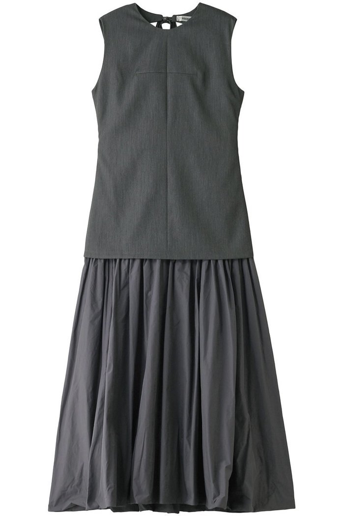 【プランク プロジェクト/PRANK PROJECT】のバックオープンレイヤードワンピース / Back Open Layered Dress インテリア・キッズ・メンズ・レディースファッション・服の通販 founy(ファニー) https://founy.com/ ファッション Fashion レディースファッション Fashion for Women ワンピース Dresses フォーマル・パーティードレス・結婚式用ドレス Elegant & Casual Dresses チュニック Tunic Tops & Dresses インナー Innerwear スーツ Suit, Formalwear タフタ Taffeta, Structured Fabric タートル Turtleneck, Turtle Collar チュニック Tunic, Long Top ドッキング Docking, Mixed Material ロング Long, Long-Length |ID: prp329100004606720 ipo3291000000032877042