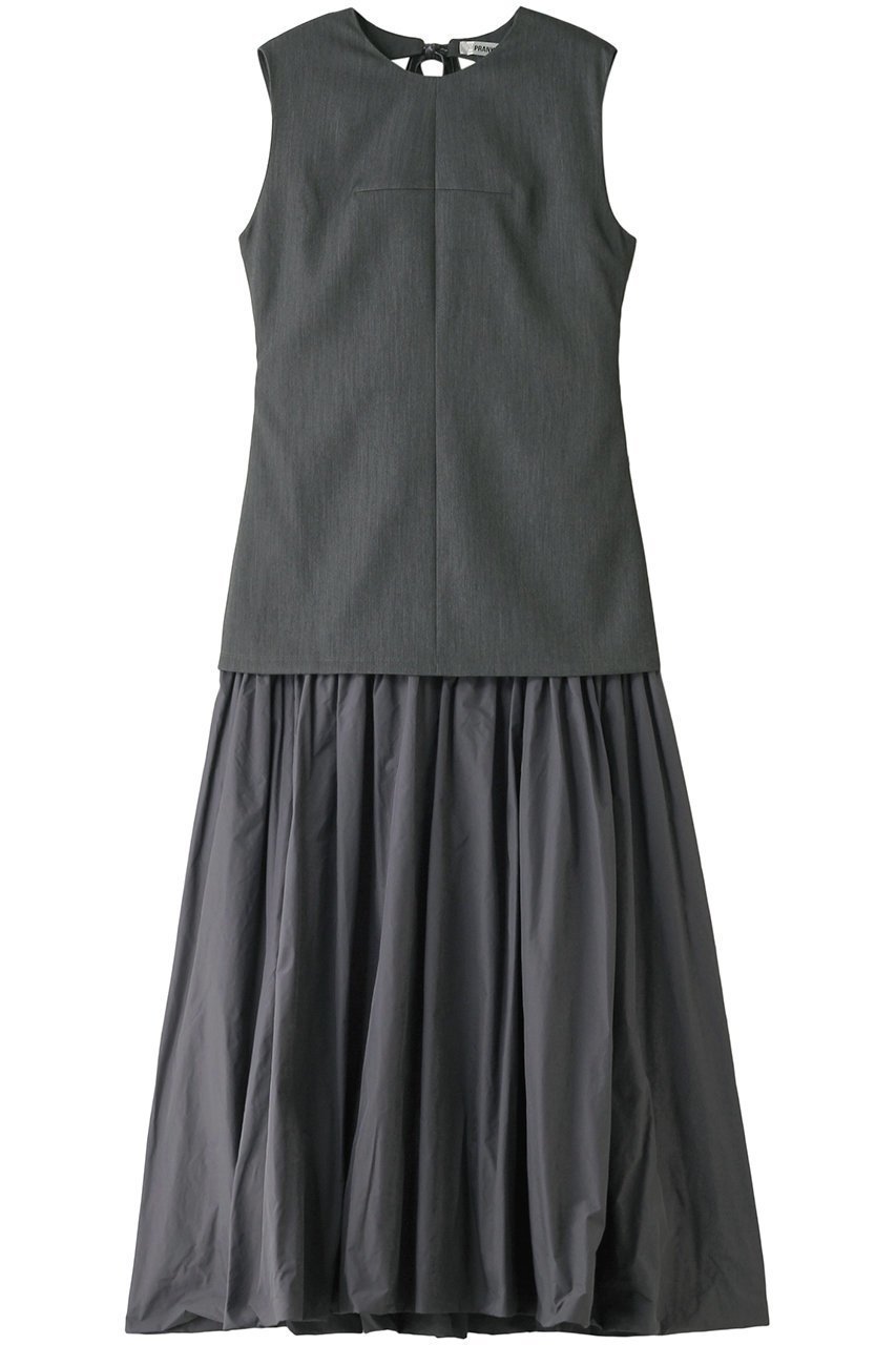 【プランク プロジェクト/PRANK PROJECT】のバックオープンレイヤードワンピース / Back Open Layered Dress 人気、トレンドファッション・服の通販 founy(ファニー) 　ファッション　Fashion　レディースファッション　Fashion for Women　ワンピース　Dresses　フォーマル・パーティードレス・結婚式用ドレス　Elegant & Casual Dresses　チュニック　Tunic Tops & Dresses　インナー　Innerwear　スーツ　Suit, Formalwear　タフタ　Taffeta, Structured Fabric　タートル　Turtleneck, Turtle Collar　チュニック　Tunic, Long Top　ドッキング　Docking, Mixed Material　ロング　Long, Long-Length　 other-1|ID: prp329100004606720 ipo3291000000032877042