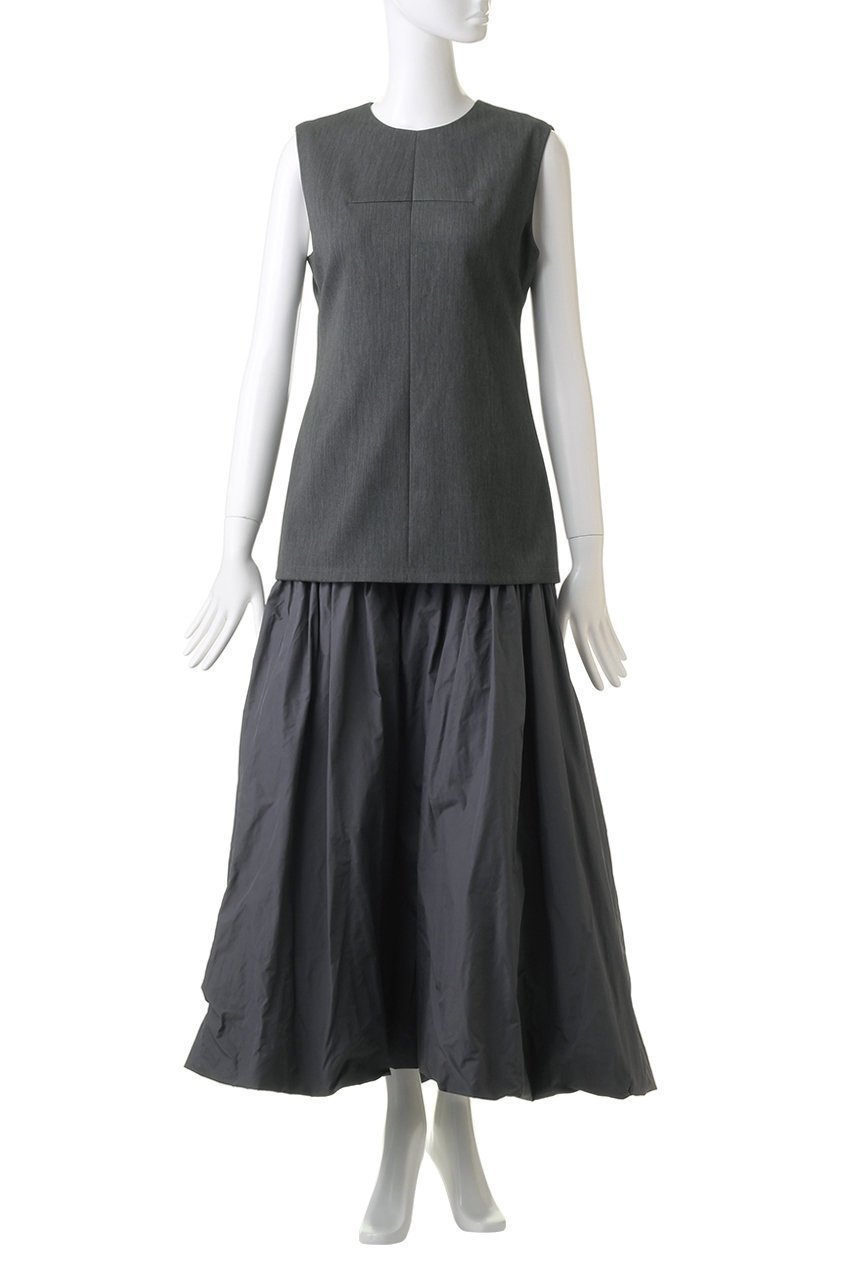 【プランク プロジェクト/PRANK PROJECT】のバックオープンレイヤードワンピース / Back Open Layered Dress 人気、トレンドファッション・服の通販 founy(ファニー) 　ファッション　Fashion　レディースファッション　Fashion for Women　ワンピース　Dresses　フォーマル・パーティードレス・結婚式用ドレス　Elegant & Casual Dresses　チュニック　Tunic Tops & Dresses　インナー　Innerwear　スーツ　Suit, Formalwear　タフタ　Taffeta, Structured Fabric　タートル　Turtleneck, Turtle Collar　チュニック　Tunic, Long Top　ドッキング　Docking, Mixed Material　ロング　Long, Long-Length　other-3|ID: prp329100004606720 ipo3291000000032877065
