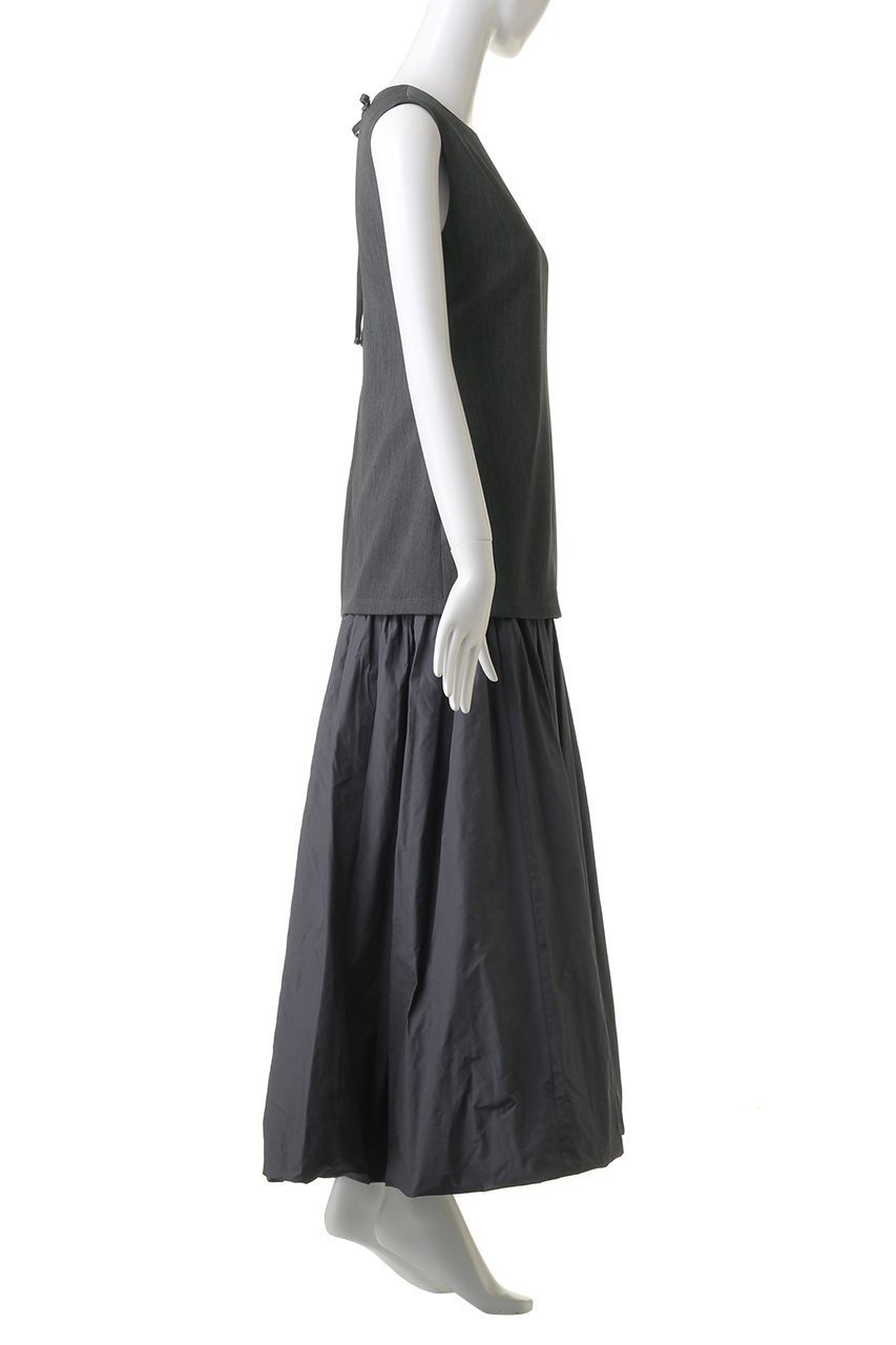 【プランク プロジェクト/PRANK PROJECT】のバックオープンレイヤードワンピース / Back Open Layered Dress 人気、トレンドファッション・服の通販 founy(ファニー) 　ファッション　Fashion　レディースファッション　Fashion for Women　ワンピース　Dresses　フォーマル・パーティードレス・結婚式用ドレス　Elegant & Casual Dresses　チュニック　Tunic Tops & Dresses　インナー　Innerwear　スーツ　Suit, Formalwear　タフタ　Taffeta, Structured Fabric　タートル　Turtleneck, Turtle Collar　チュニック　Tunic, Long Top　ドッキング　Docking, Mixed Material　ロング　Long, Long-Length　other-4|ID: prp329100004606720 ipo3291000000032877072