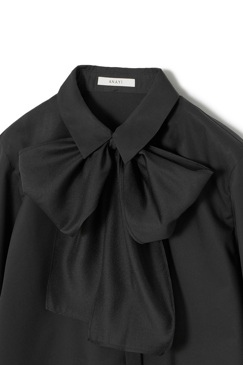 【アナイ/ANAYI】のコンパクトコットンシアーボウタイ ブラウス 人気、トレンドファッション・服の通販 founy(ファニー) 　ファッション　Fashion　レディースファッション　Fashion for Women　トップス・カットソー　Cut & Sew Tops　シャツ・ブラウス・オフィスカジュアル　Elegant Blouses & Button-Ups　おすすめ　Recommended / Our Picks　インナー　Innerwear　エアリー　Airy Texture　オーガンジー　Organza Fabric　カフス　Cuff Design　シアー　Sheer, See-Through　スリーブ　Sleeve, Long Sleeve / Short Sleeve　マニッシュ　Mannish, Boyish　ロング　Long, Long-Length　再入荷　Restock / Back in Stock　other-4|ID: prp329100004606746 ipo3291000000035054943