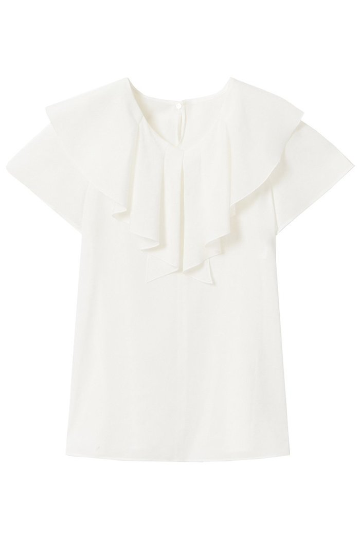 【アナイ/ANAYI】のシアーオーガンジーラッフル ブラウス インテリア・キッズ・メンズ・レディースファッション・服の通販 founy(ファニー) https://founy.com/ ファッション Fashion レディースファッション Fashion for Women トップス・カットソー Cut & Sew Tops シャツ・ブラウス・オフィスカジュアル Elegant Blouses & Button-Ups おすすめ Recommended / Our Picks オーガンジー Organza Fabric シアー Sheer, See-Through ショート Short, Short Length スリーブ Sleeve, Long Sleeve / Short Sleeve 再入荷 Restock / Back in Stock 夏 Summer 定番 Standard, Basic Item |ID: prp329100004606747 ipo3291000000035055328