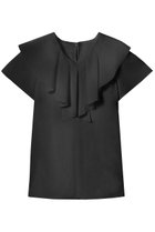 【アナイ/ANAYI】のシアーオーガンジーラッフル ブラウス 人気、トレンドファッション・服の通販 founy(ファニー) ファッション Fashion レディースファッション Fashion for Women トップス・カットソー Cut & Sew Tops シャツ・ブラウス・オフィスカジュアル Elegant Blouses & Button-Ups おすすめ Recommended / Our Picks オーガンジー Organza Fabric シアー Sheer, See-Through ショート Short, Short Length スリーブ Sleeve, Long Sleeve / Short Sleeve 再入荷 Restock / Back in Stock 夏 Summer 定番 Standard, Basic Item thumbnail ブラック|ID: prp329100004606747 ipo3291000000035055330