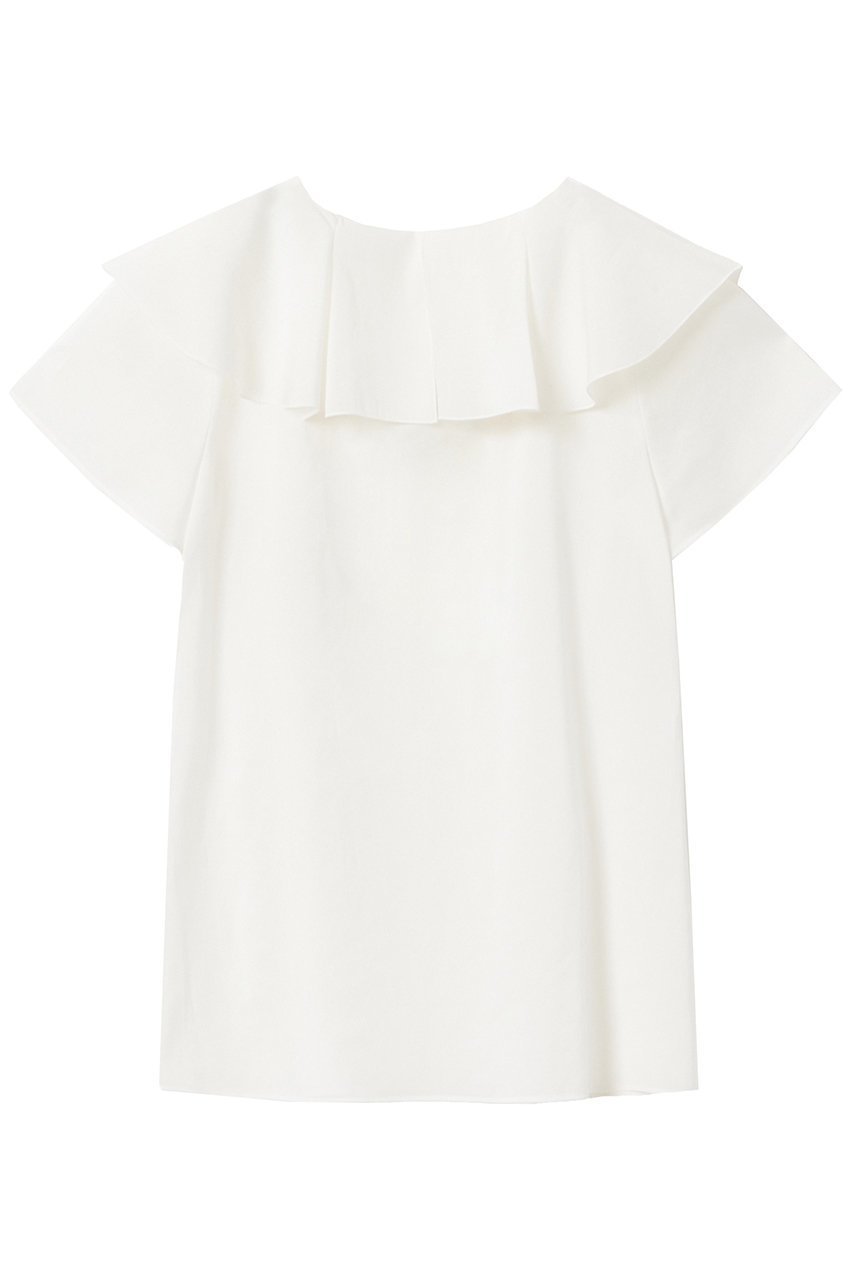 【アナイ/ANAYI】のシアーオーガンジーラッフル ブラウス 人気、トレンドファッション・服の通販 founy(ファニー) 　ファッション　Fashion　レディースファッション　Fashion for Women　トップス・カットソー　Cut & Sew Tops　シャツ・ブラウス・オフィスカジュアル　Elegant Blouses & Button-Ups　おすすめ　Recommended / Our Picks　オーガンジー　Organza Fabric　シアー　Sheer, See-Through　ショート　Short, Short Length　スリーブ　Sleeve, Long Sleeve / Short Sleeve　再入荷　Restock / Back in Stock　夏　Summer　定番　Standard, Basic Item　other-2|ID: prp329100004606747 ipo3291000000035055331