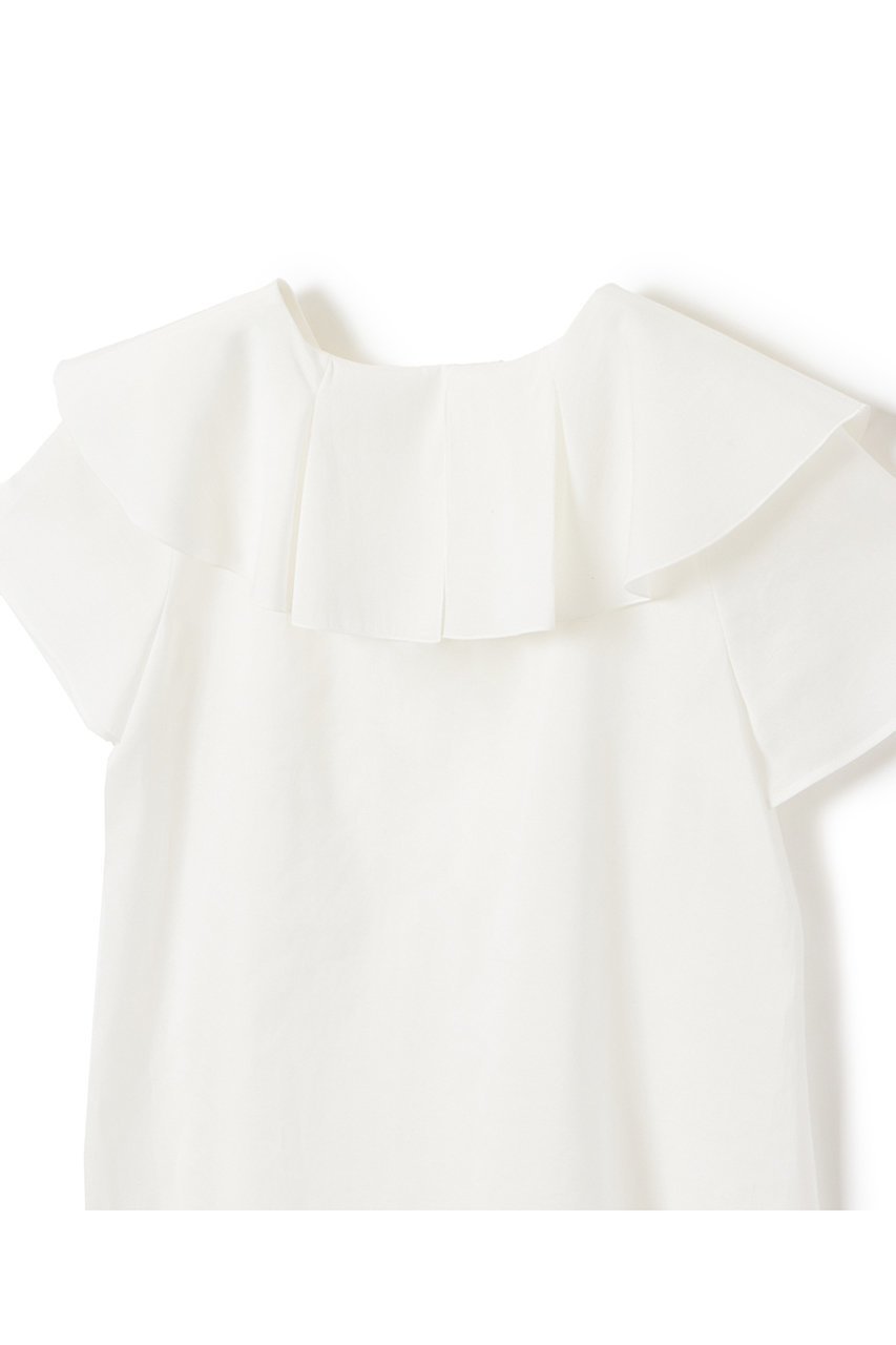 【アナイ/ANAYI】のシアーオーガンジーラッフル ブラウス 人気、トレンドファッション・服の通販 founy(ファニー) 　ファッション　Fashion　レディースファッション　Fashion for Women　トップス・カットソー　Cut & Sew Tops　シャツ・ブラウス・オフィスカジュアル　Elegant Blouses & Button-Ups　おすすめ　Recommended / Our Picks　オーガンジー　Organza Fabric　シアー　Sheer, See-Through　ショート　Short, Short Length　スリーブ　Sleeve, Long Sleeve / Short Sleeve　夏　Summer　定番　Standard, Basic Item　other-5|ID: prp329100004606747 ipo3291000000035950222