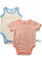 【ヘリーハンセン/HELLY HANSEN / KIDS】の【Baby】マイファースト HH ボーダープリントロンパースセット アイボリー×シアーオレンジ|ID: prp329100004606750 ipo3291000000032877769