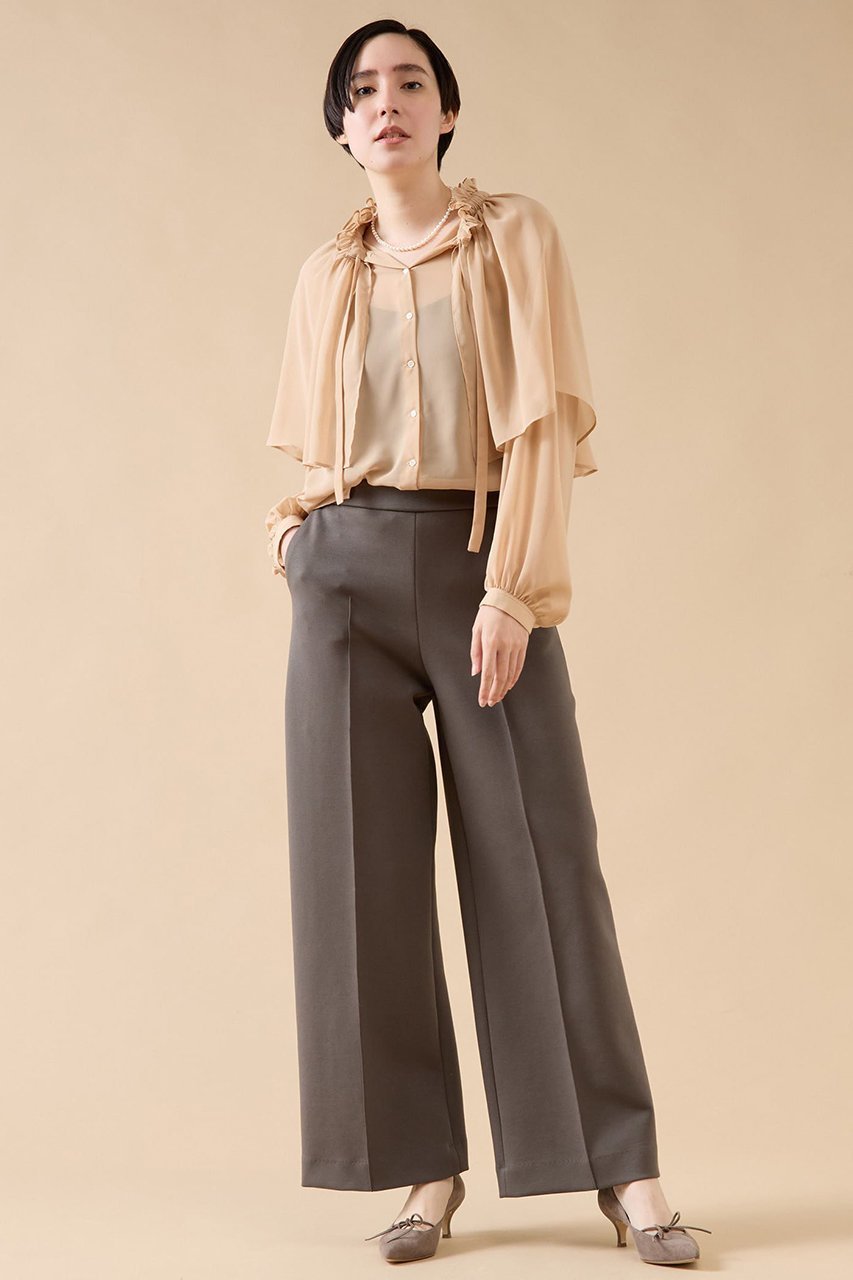 【マルティニーク/martinique】のケープブラウス(一部WEB限定カラー) 人気、トレンドファッション・服の通販 founy(ファニー) 　ファッション　Fashion　レディースファッション　Fashion for Women　トップス・カットソー　Cut & Sew Tops　シャツ・ブラウス・オフィスカジュアル　Elegant Blouses & Button-Ups　おすすめ　Recommended / Our Picks　シフォン　Chiffon, Lightweight Fabric　ジョーゼット　Georgette, Semi-Sheer Fabric　スリーブ　Sleeve, Long Sleeve / Short Sleeve　デニム　Denim, Jeans Material　トレンド　Trend, Trending Now　ロング　Long, Long-Length　other-4|ID: prp329100004606758 ipo3291000000032878110