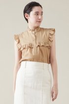 【マルティニーク/martinique】のフリルノースリブラウス(一部WEB限定カラー ) ベージュ|ID: prp329100004606760 ipo3291000000032878122