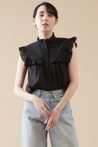 【マルティニーク/martinique】のフリルノースリブラウス(一部WEB限定カラー ) ブラック|ID: prp329100004606760 ipo3291000000032878135