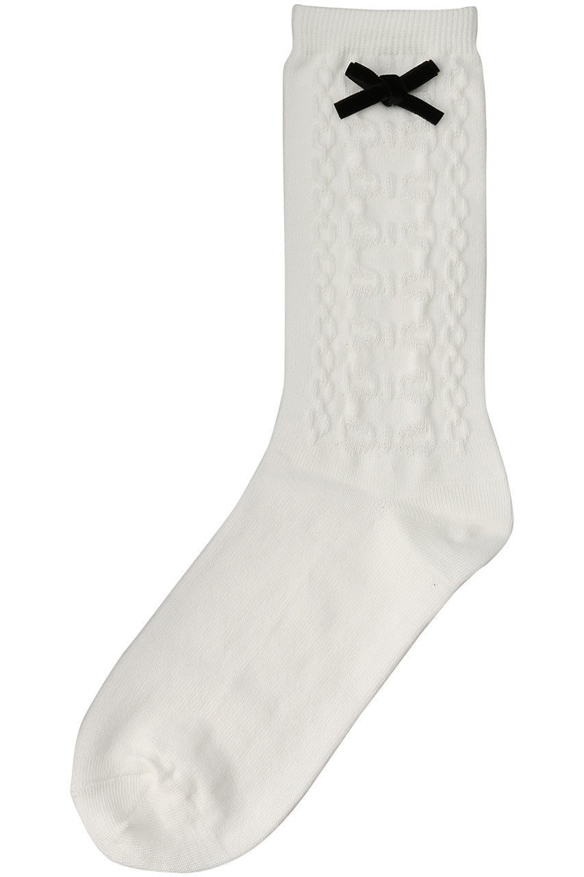 【ポプキンズ/POMPKINS / KIDS】の【KIDS】ベルベットリボンソックス オフホワイト LL(23-24㎝) インテリア・キッズ・メンズ・レディースファッション・服の通販 founy(ファニー) ファッション Fashion キッズファッション Fashion for Kids ソックス Socks, Hosiery フェミニン Feminine, Girly ベルベット Velvet, Velvety ベーシック Basic, Essential リボン Ribbon, Bow 定番 Standard, Basic Item 無地 Plain, Solid Color オフホワイト|ID: prp329100004606774 ipo3291000000036191464