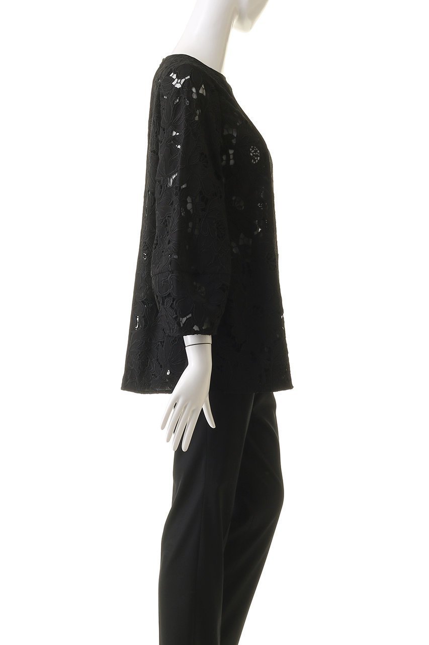 【アナイ/ANAYI】のフラワーシシュウフレアブラウス 人気、トレンドファッション・服の通販 founy(ファニー) 　ファッション　Fashion　レディースファッション　Fashion for Women　トップス・カットソー　Cut & Sew Tops　シャツ・ブラウス・オフィスカジュアル　Elegant Blouses & Button-Ups　おすすめ　Recommended / Our Picks　スリーブ　Sleeve, Long Sleeve / Short Sleeve　フラワー　Flower, Floral　フレア　Flare, Flared　レース　Lace, Lace Fabric　ロング　Long, Long-Length　エレガント 上品　Elegant　other-3|ID: prp329100004606790 ipo3291000000032878707