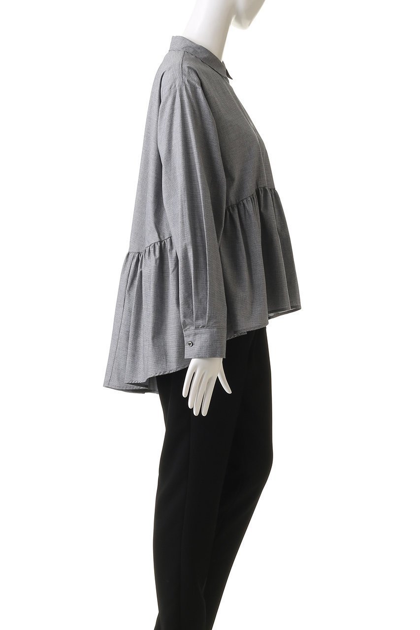 【ミズイロ インド/mizuiro ind】のwaist gather shirt シャツ 人気、トレンドファッション・服の通販 founy(ファニー) 　ファッション　Fashion　レディースファッション　Fashion for Women　トップス・カットソー　Cut & Sew Tops　シャツ・ブラウス・オフィスカジュアル　Elegant Blouses & Button-Ups　ギャザー　Gathered, Ruffled　スリーブ　Sleeve, Long Sleeve / Short Sleeve　バランス　Balance, Style Balance　フェミニン　Feminine, Girly　フレア　Flare, Flared　フロント　Front, Front Design　ロング　Long, Long-Length　長袖　Long Sleeve, Full Sleeve　other-3|ID: prp329100004606805 ipo3291000000032879058