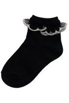 【ポプキンズ/POMPKINS / KIDS】の【KIDS】チュールレースソックス ブラック L(20-22cm) 人気、トレンドファッション・服の通販 founy(ファニー) ファッション Fashion キッズファッション Fashion for Kids シューズ Shoes, Footwear シルバー Silver, Metallic Silver ソックス Socks, Hosiery チュール Tulip, Tulip Motif レース Lace, Lace Fabric thumbnail ブラック|ID: prp329100004606806 ipo3291000000036191018